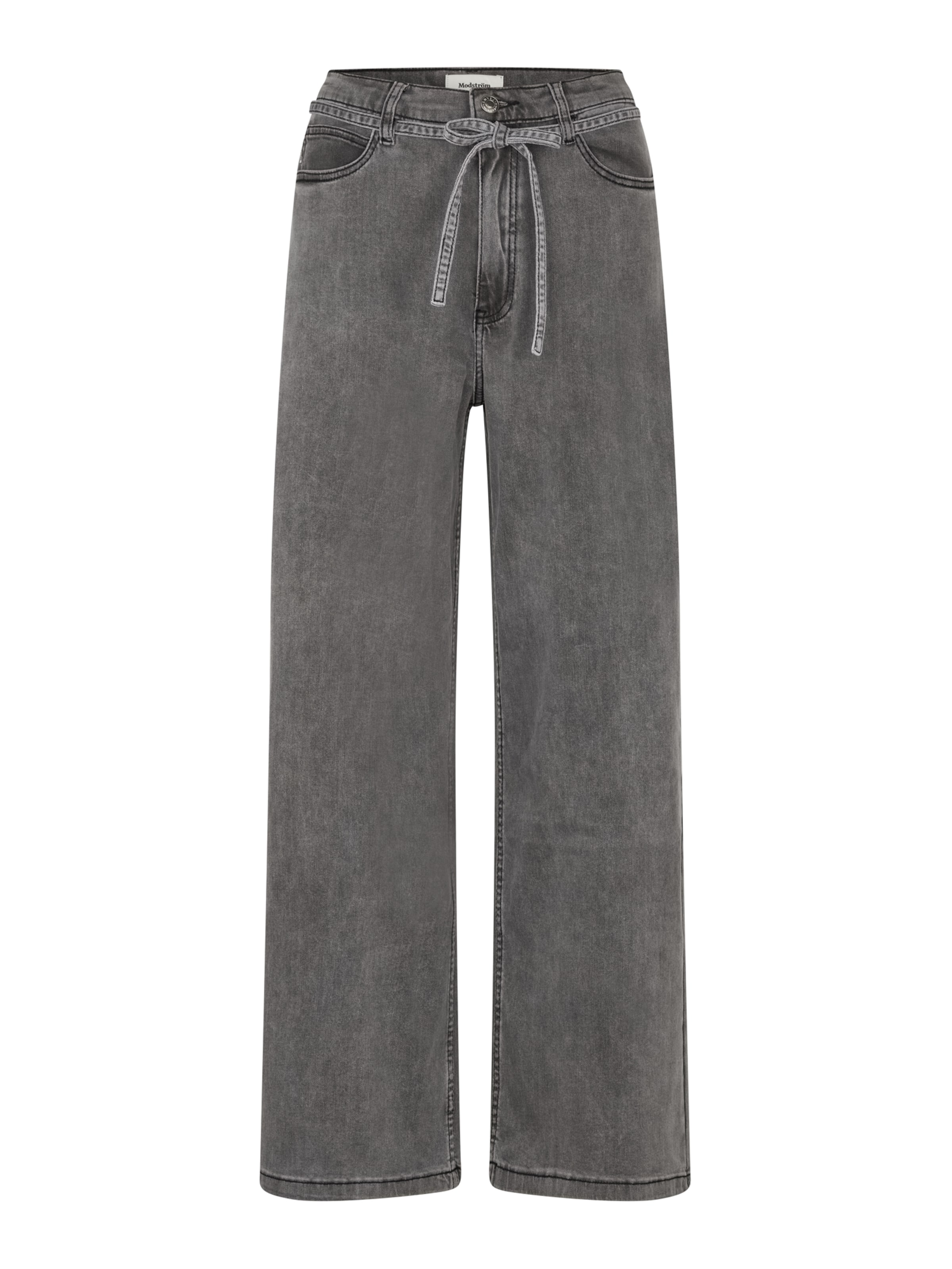 Wide Leg Jean 'Isolde' modström en gris : devant