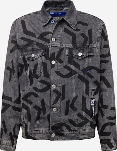 KARL LAGERFELD JEANS Between-Season Jacket in Blue / Grey denim / Black / White, Item view