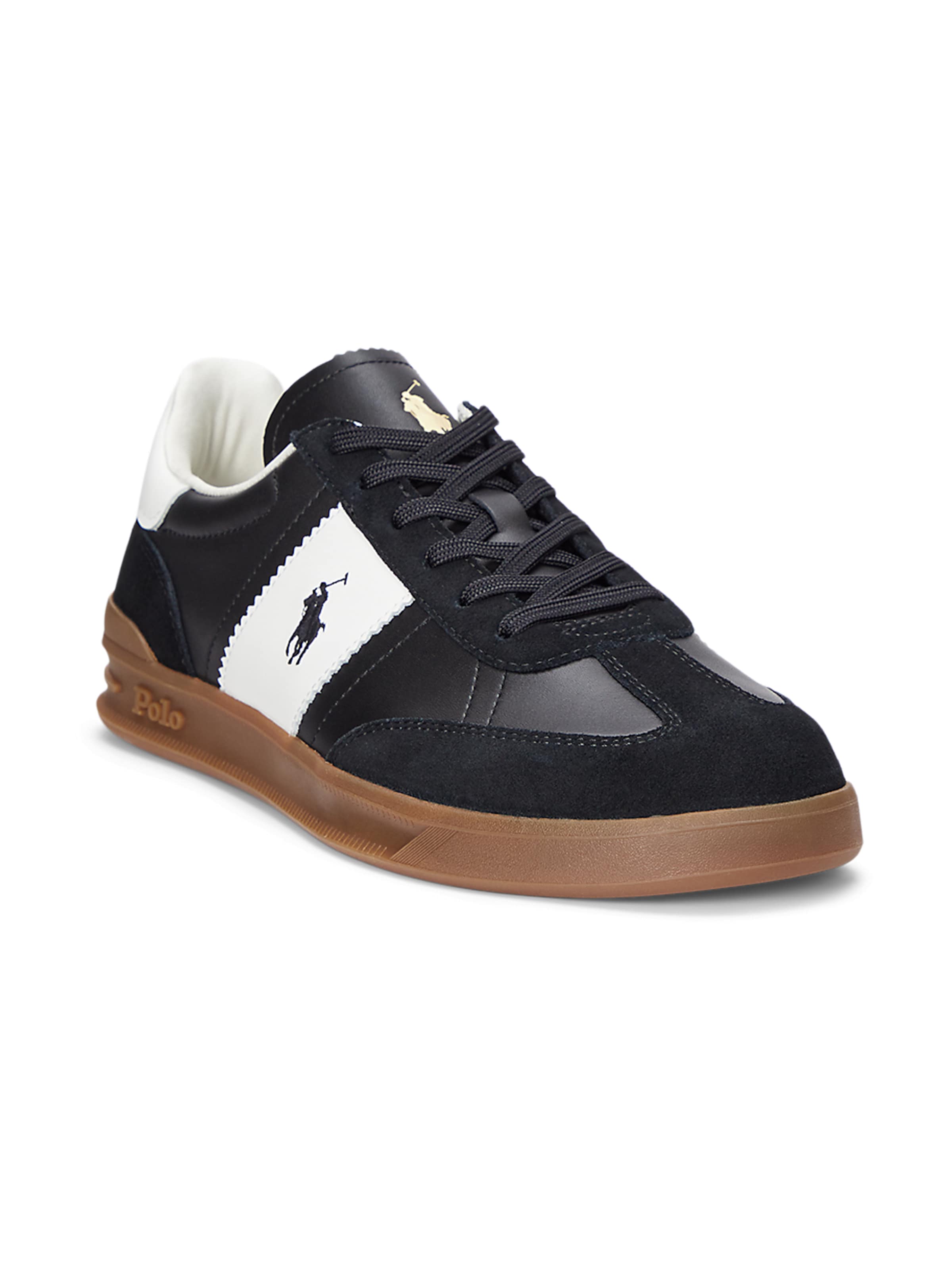 Polo Ralph Lauren Sneakers laag 'HRT AERA' in Zwart: voorkant