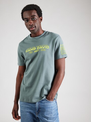 CAMP DAVID Shirt in Green: front