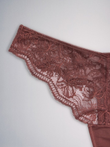 The Set - Tanga en beige