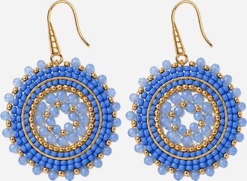 Boucles d'oreilles 'IBIZA HALO' Alster Herz en bleu : devant