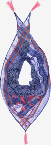 Zwillingsherz Schal oder Tuch One Size in Blau: Vorderseite