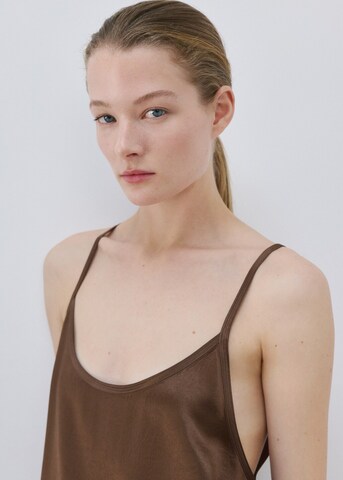 MANGO Nightgown 'Oli' in Brown