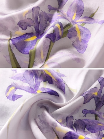 Vivi Idee Scarf 'Irisblüten' in Purple