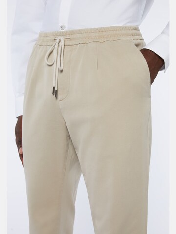 regular Pantaloni con pieghe di Boggi Milano in beige