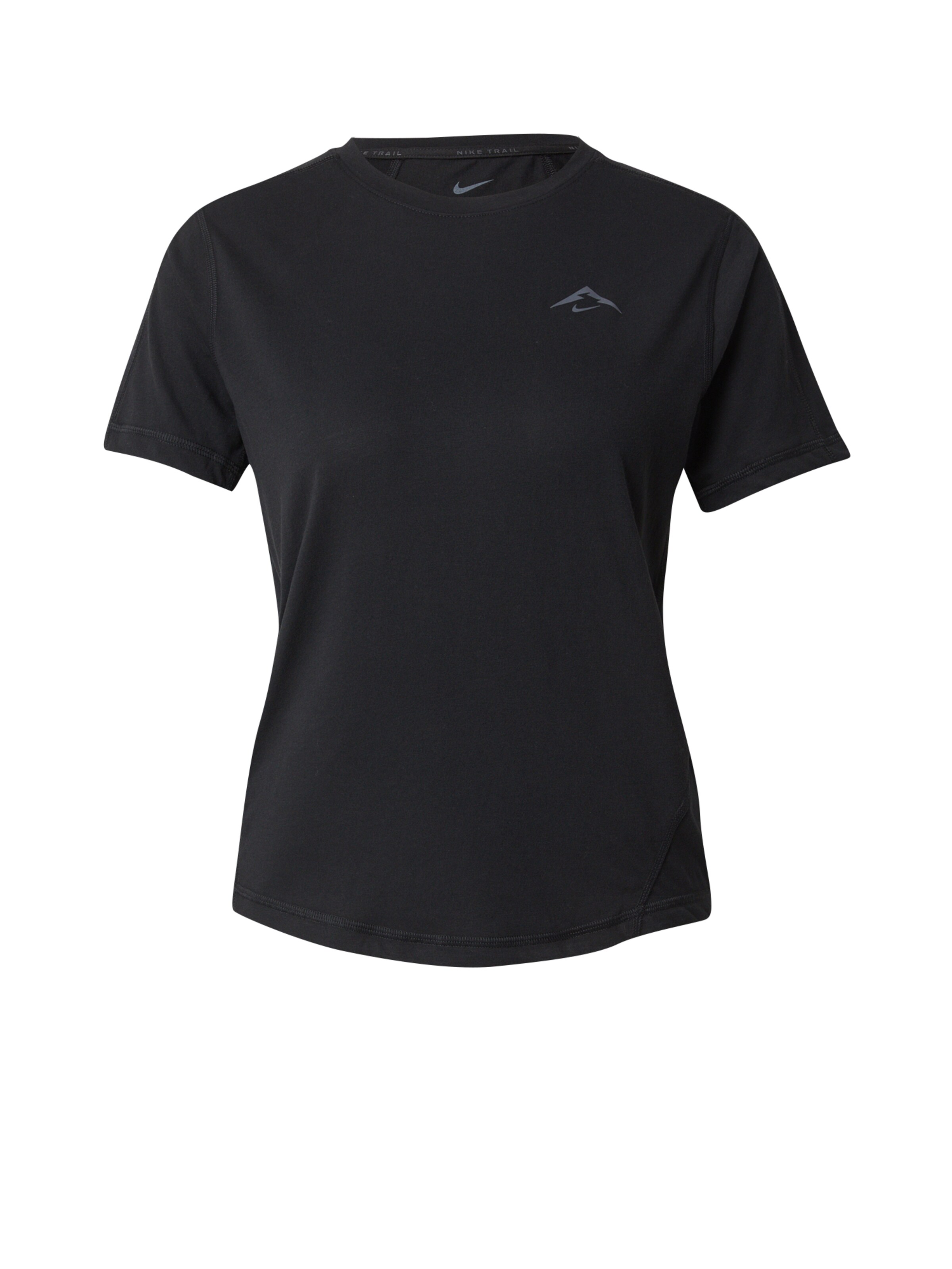 NIKE - Camiseta funcional 'TRAIL' en negro: frente