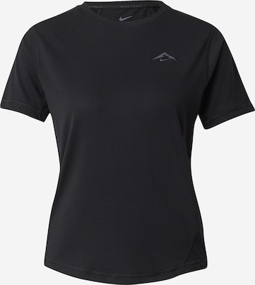 T-shirt fonctionnel 'TRAIL' NIKE en noir : devant