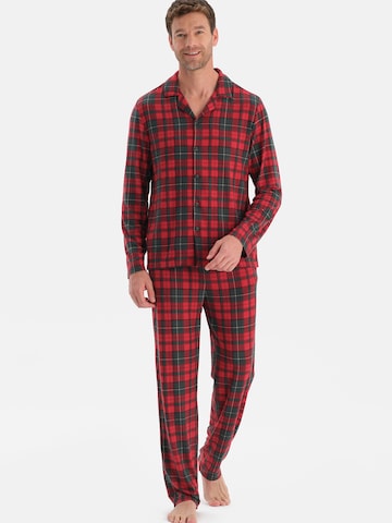 Dagi Pitkä pyjama värissä punainen