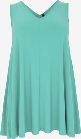 Yoek Top in Blue: front