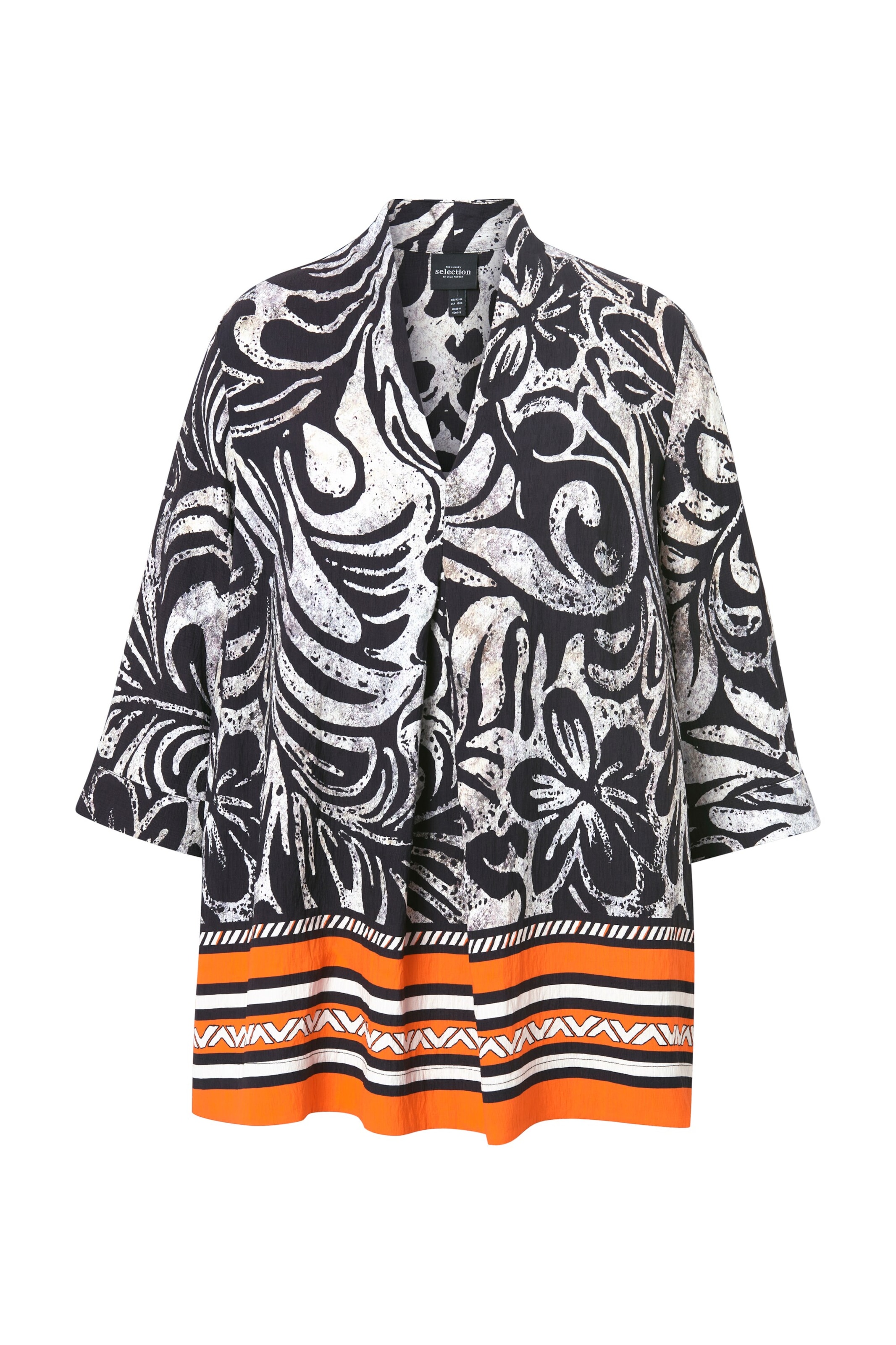 Ulla Popken Tunika in Schwarz: Vorderseite