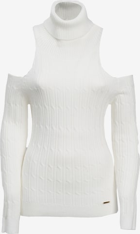 Influencer Neulepaita värissä valkoinen: etupuoli