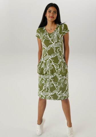 Aniston SELECTED Summer Dress in Green