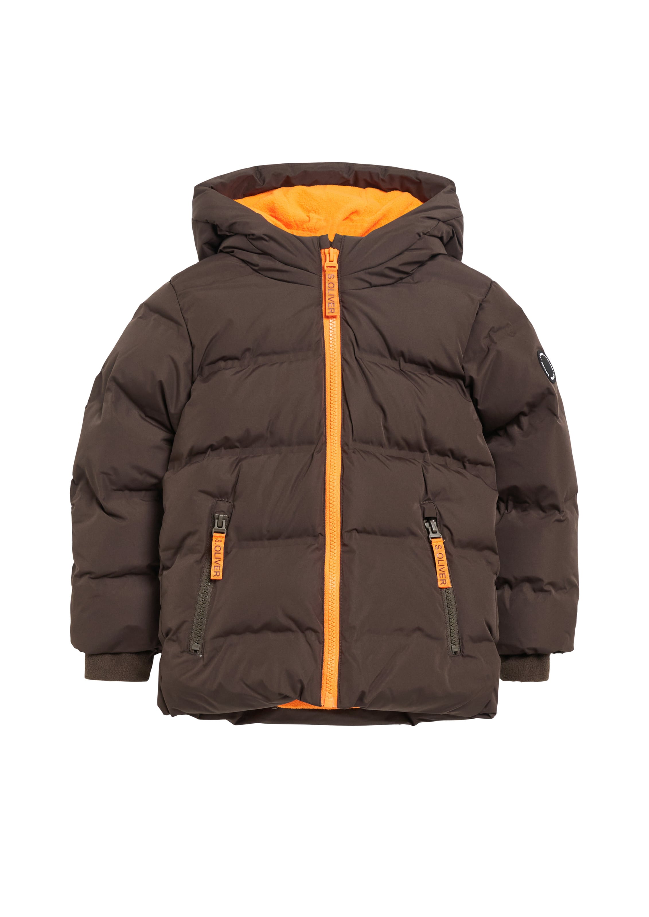 s.Oliver Winterjas in Bruin: voorkant