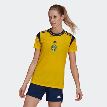 Maillot 'Schweden 21/22' ADIDAS SPORTSWEAR en jaune : devant