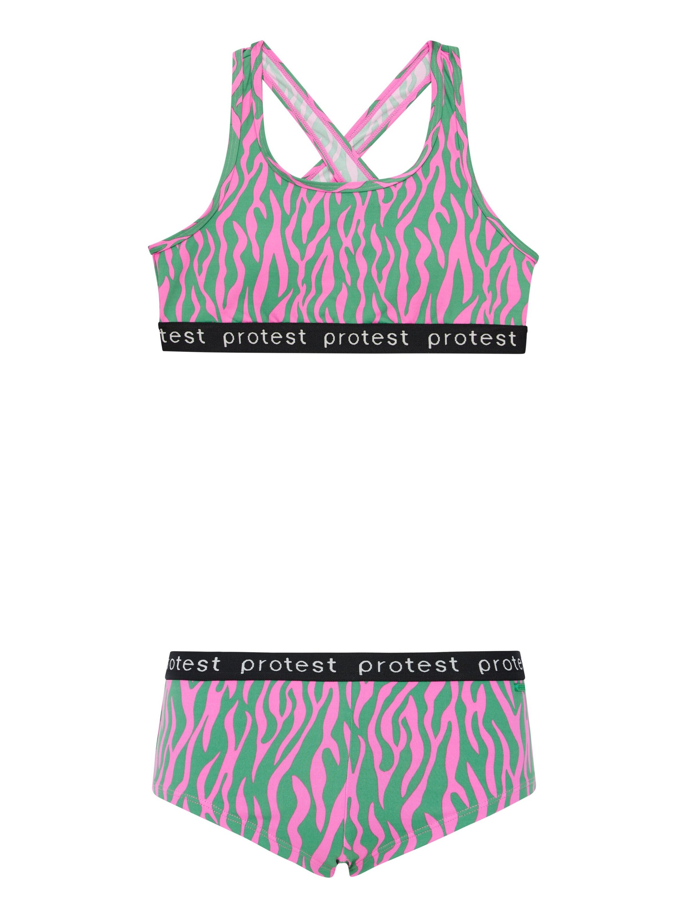 PROTEST Bralette Bikini 'PRTMonica JR' in Pink: front