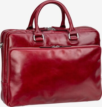 LEONHARD HEYDEN Document Bag 'Cambridge 5261' in Red: front