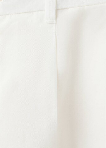 MANGO MAN Regular Pleat-Front Pants 'Sants' in White