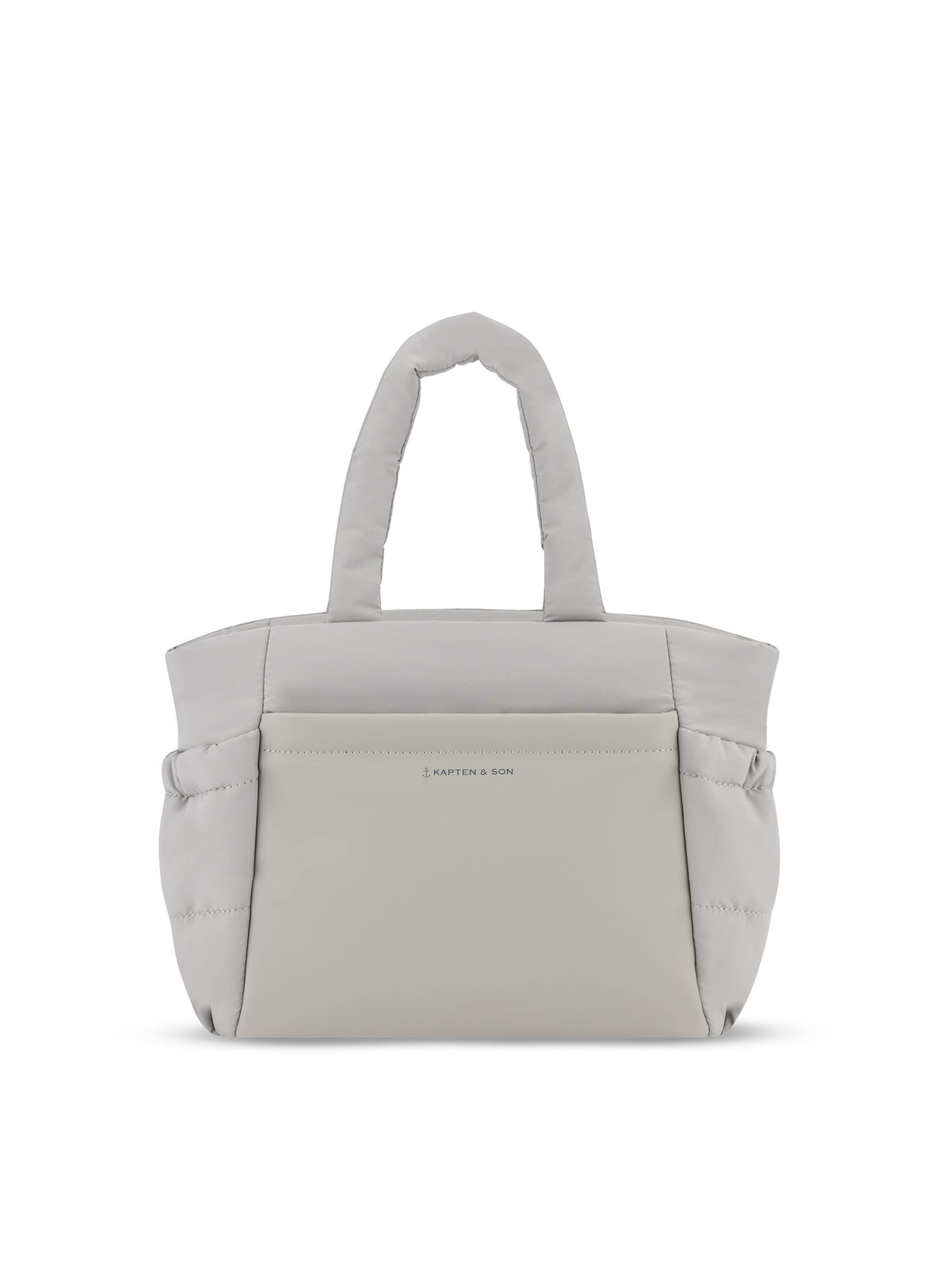 Kapten & Son Handtasche 'Hellvi Cloud Small' in Grau: Vorderseite