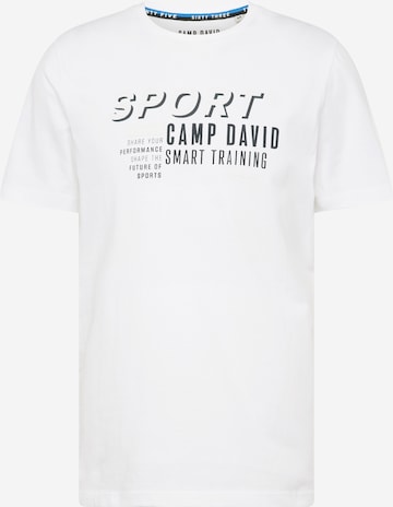 CAMP DAVID Shirt in White: front