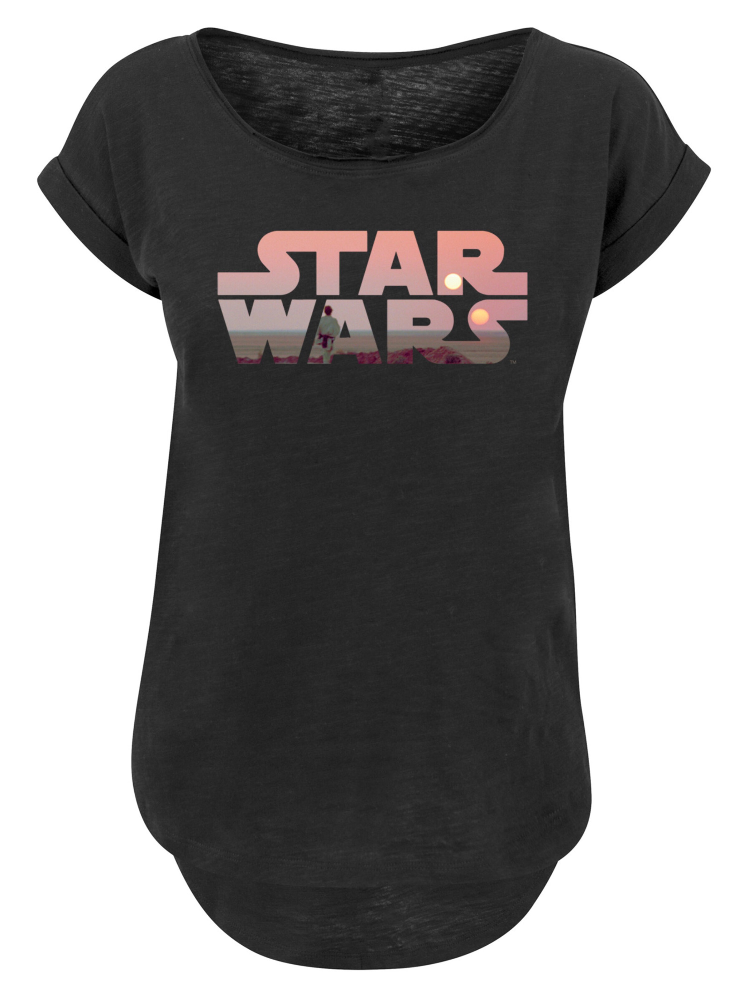 T-shirt 'Star Wars Tatooine' F4NT4STIC en noir : devant