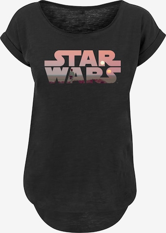 T-shirt 'Star Wars Tatooine' F4NT4STIC en noir : devant