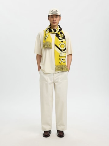 Écharpe SELECTED en jaune