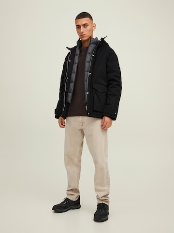 JACK & JONES Φθινοπωρινό και ανοιξιάτικο μπουφάν 'WILLOW' σε μαύρο