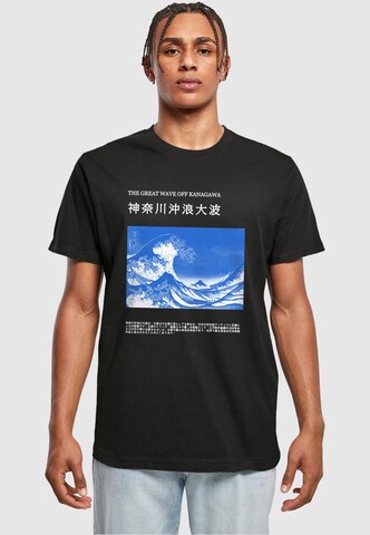 Merchcode T-Shirt 'APOH - Hokusai Off Kanagawa' in Schwarz: Vorderseite