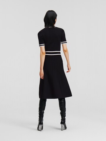 Karl Lagerfeld Mekko 'Polo Knit' värissä musta