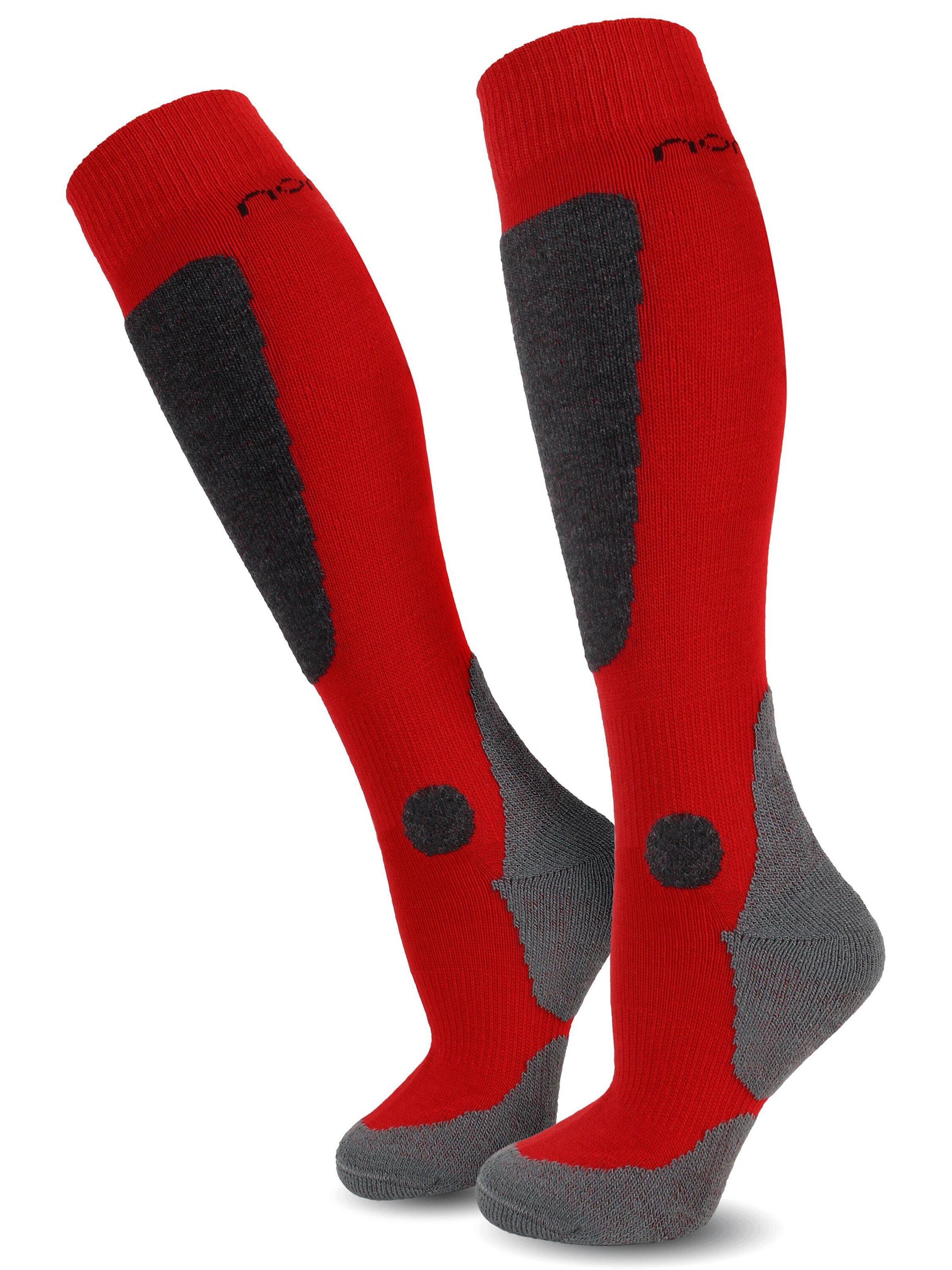 normani Sports socks in Red: front