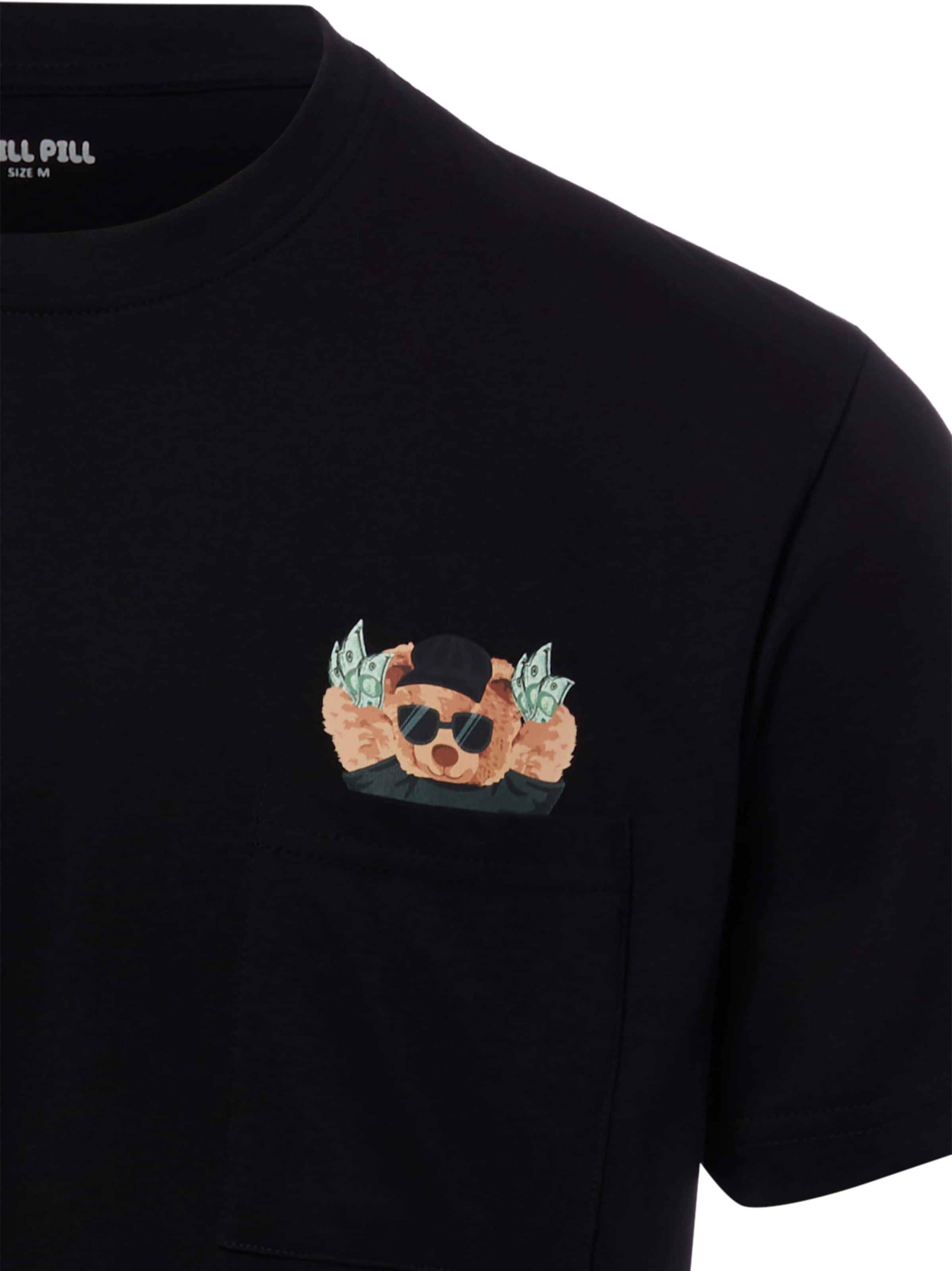 Chill Pill Shirt ' Chest Money Bear ' in Black