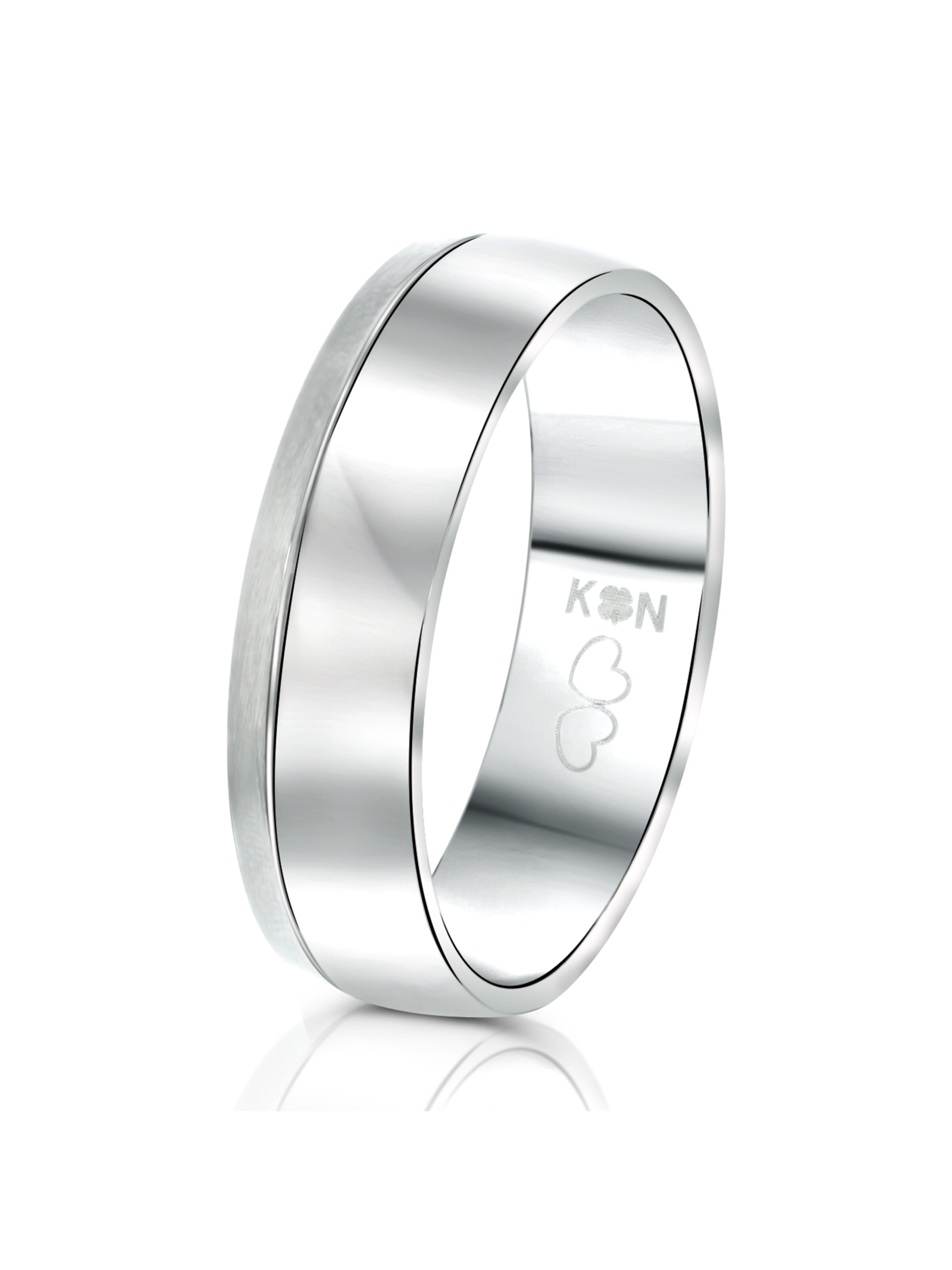 Lucardi Ring in Silber: Vorderseite