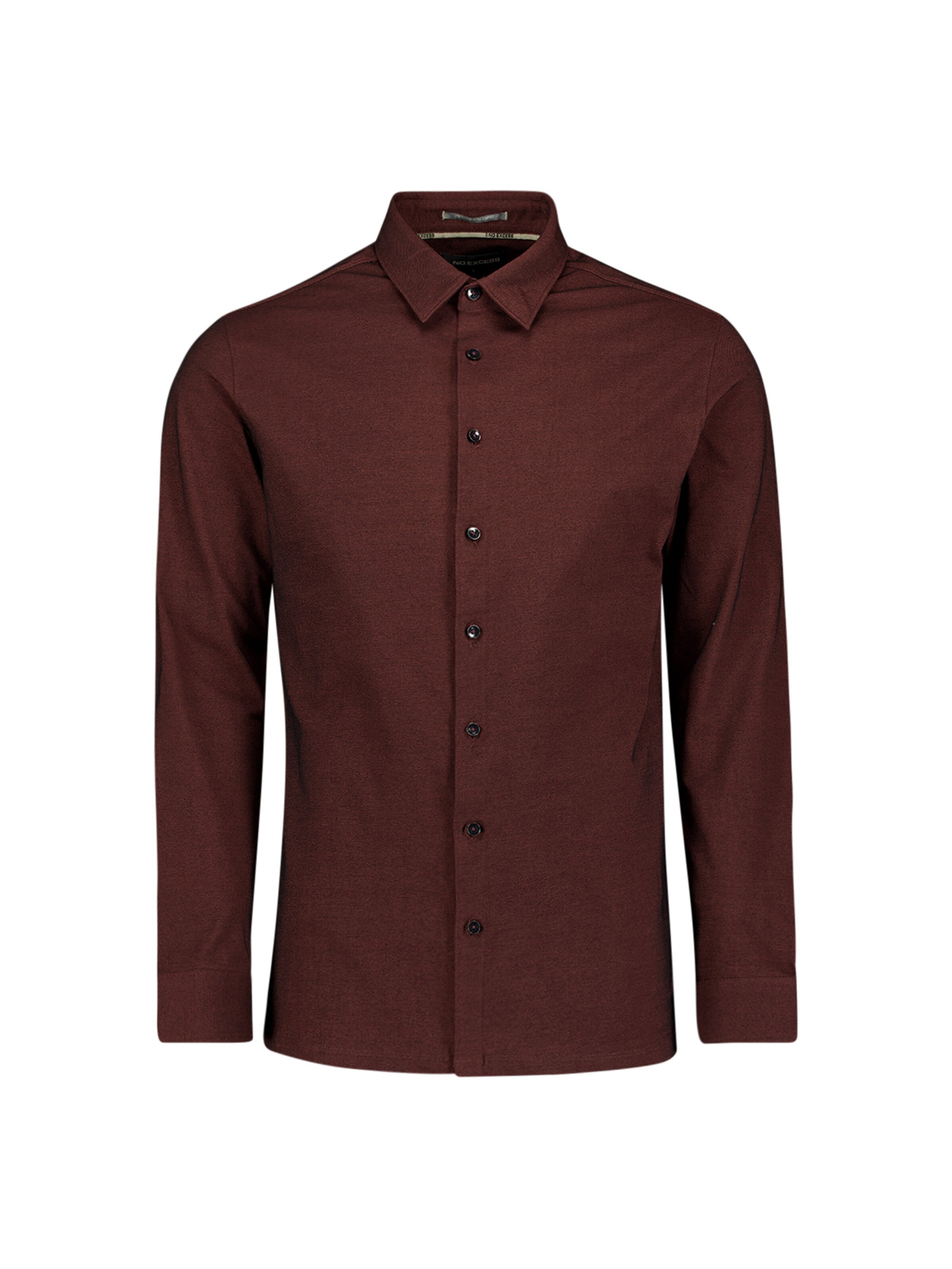 No Excess Button Up Shirt in Red: front