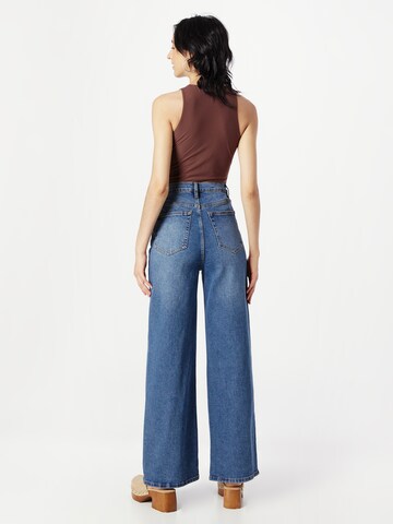 SISTERS POINT Wide Leg Jeans i blå