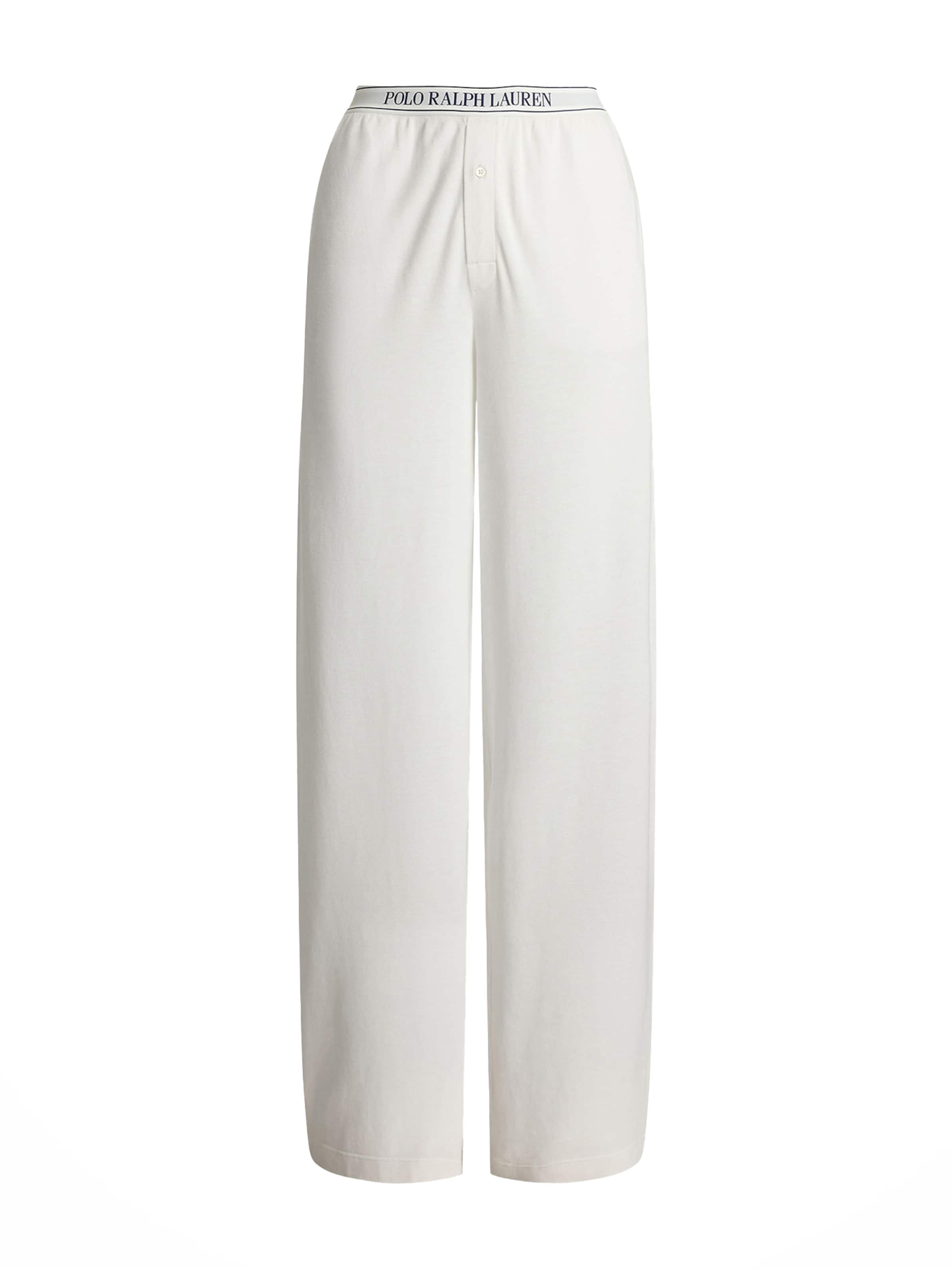 Pantalon de pyjama Polo Ralph Lauren en blanc : devant