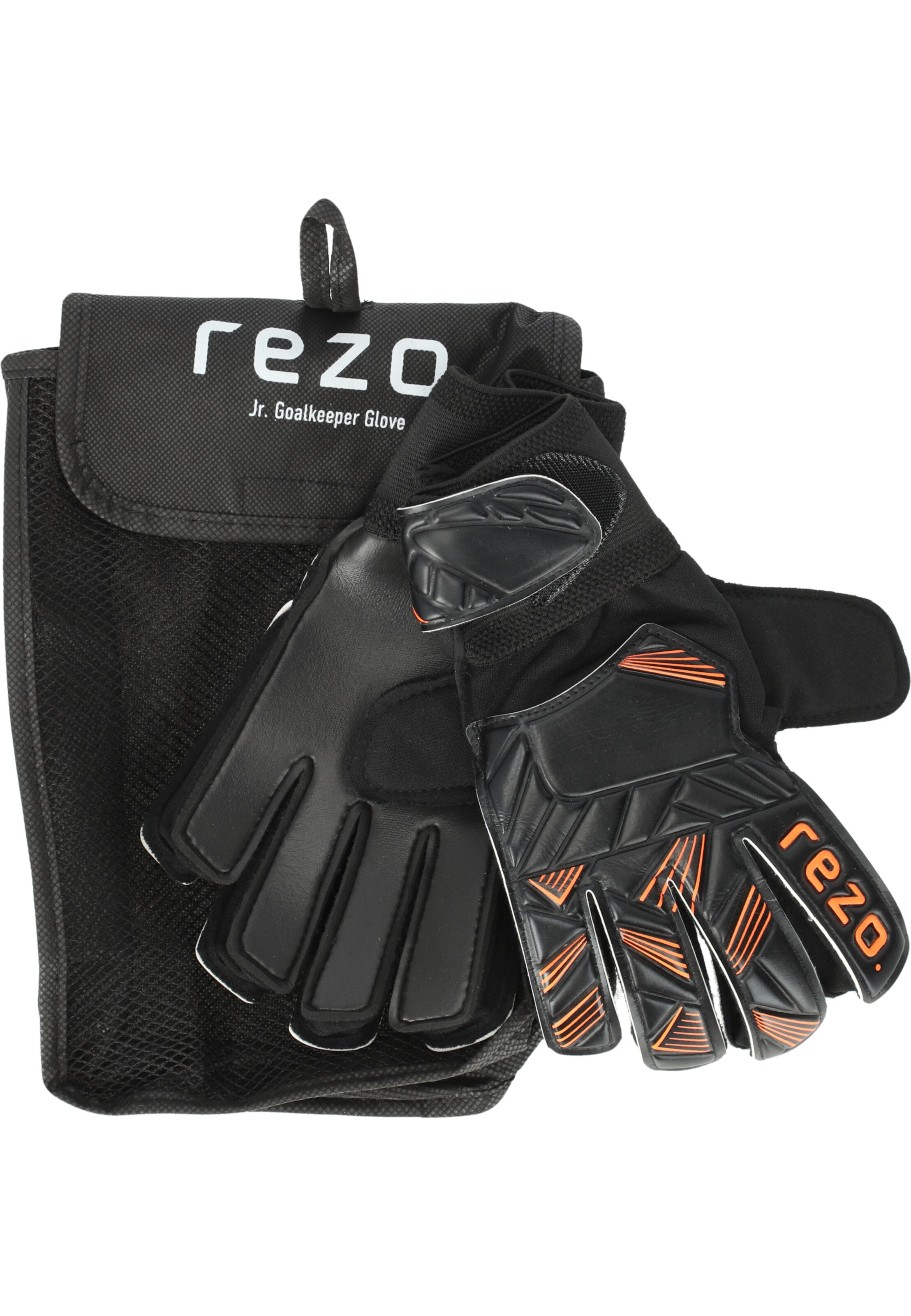 Rezo Sporthandschuhe 'Fabien Jr.' in Schwarz: Vorderseite