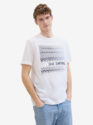 TOM TAILOR T-Shirt in Weiß