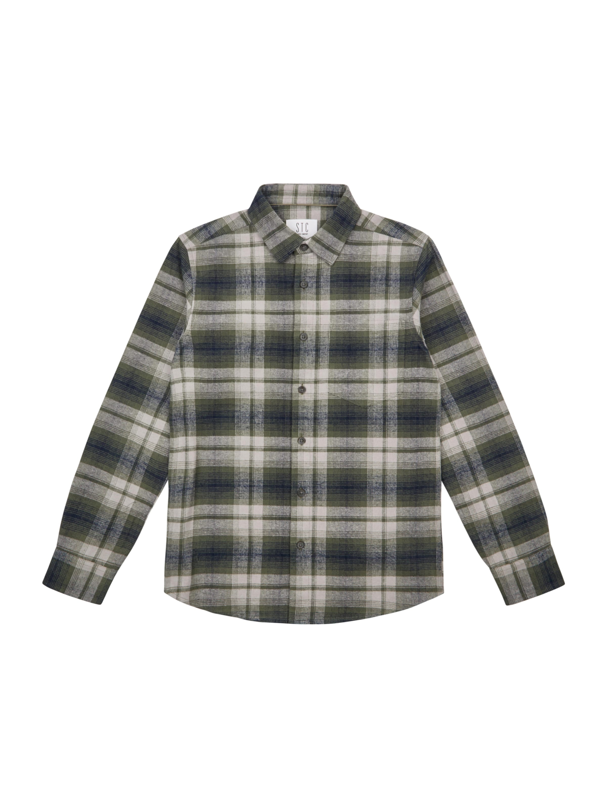 Regular fit Camicia di STACCATO in verde: frontale