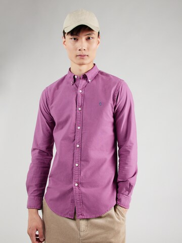 Slim fit Camicia di Polo Ralph Lauren in rosa: frontale