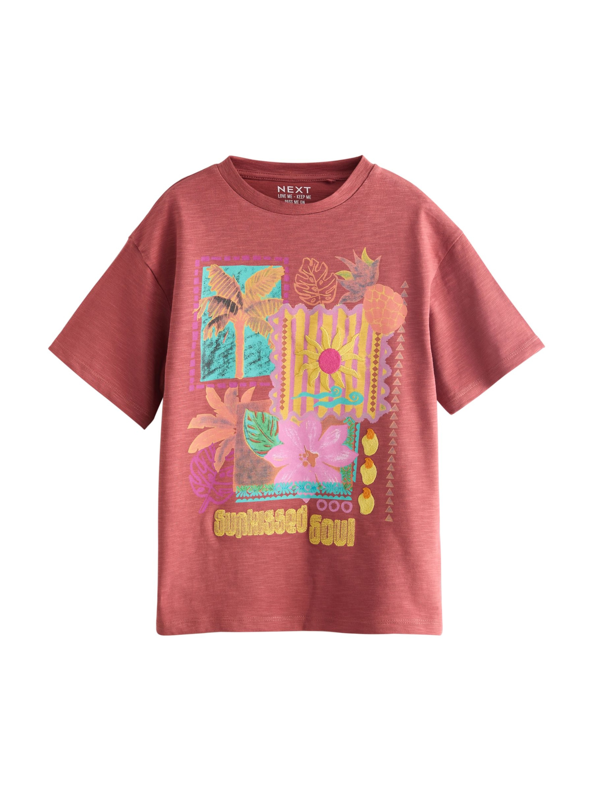 Next Shirt in Bruin: voorkant