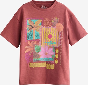 T-Shirt Next en marron : devant