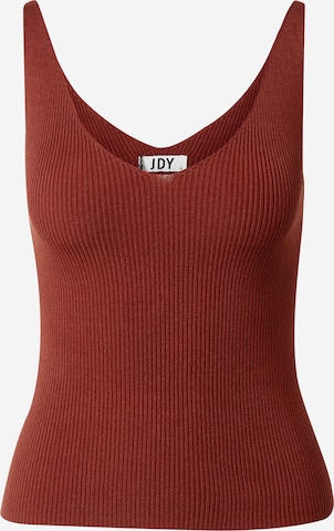 JDY Knitted Top 'Nanna' in Brown: front