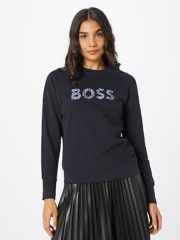 BOSS Sweatshirt 'Ela' in Black: front