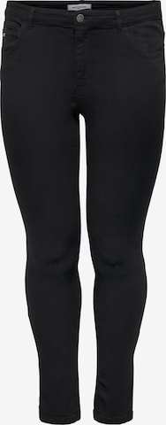 ONLY Carmakoma Skinny Jeans 'Karla' in Schwarz: predná strana