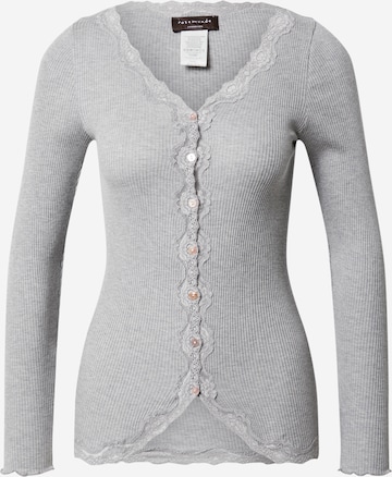 rosemunde Knit Cardigan in Grey: front