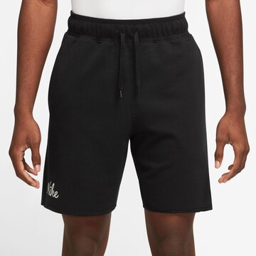 NIKE Regular Athletic Pants 'Dry' in Black: front