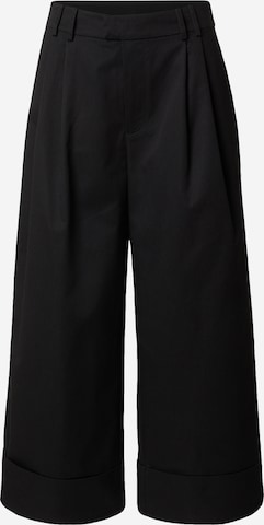 Wide Leg Pantalon à pince Tatiana Zidekova en noir : devant