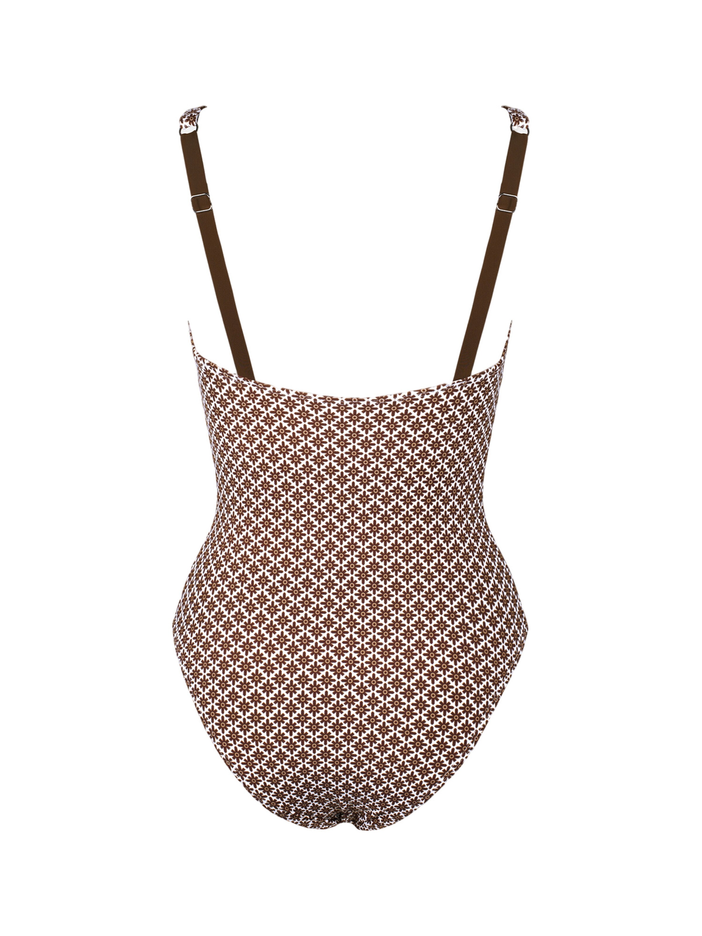Cupshe Bralette Swimsuit 'DAA12E4M015CH' in Brown