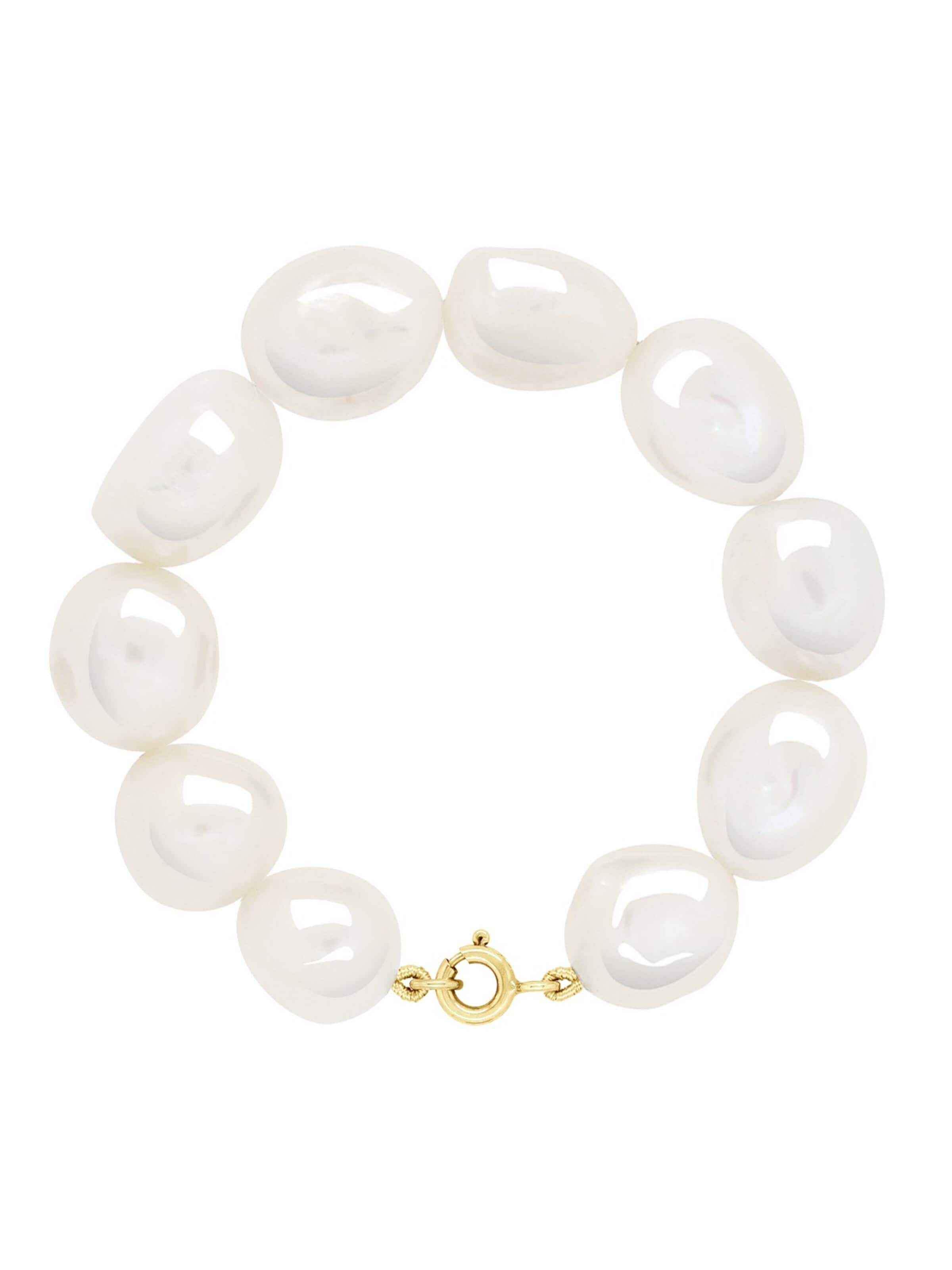 Ateliers Saint Germain Armband 'MEDICIS' i vit: framsida